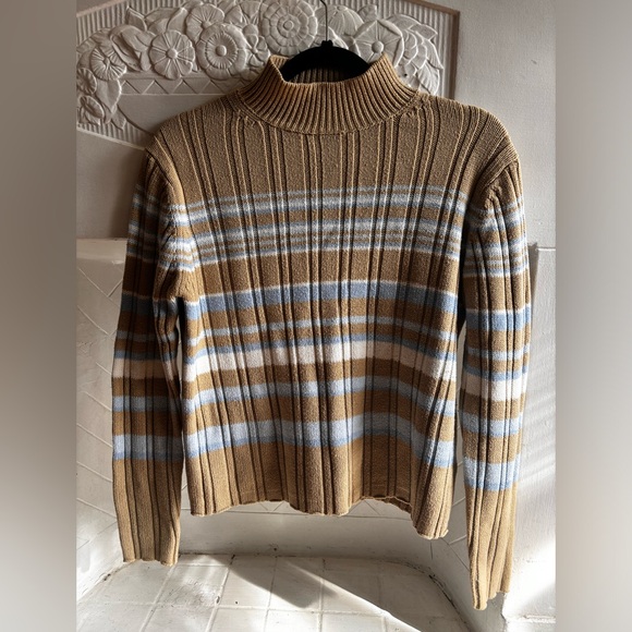 Striped Turtleneck Sweater - Picture 1 of 6